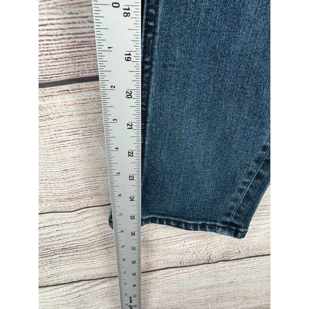 prAna Buxton Slim Boyrfriend Jeans Womens 4/27 Blue Dark Wash Denim